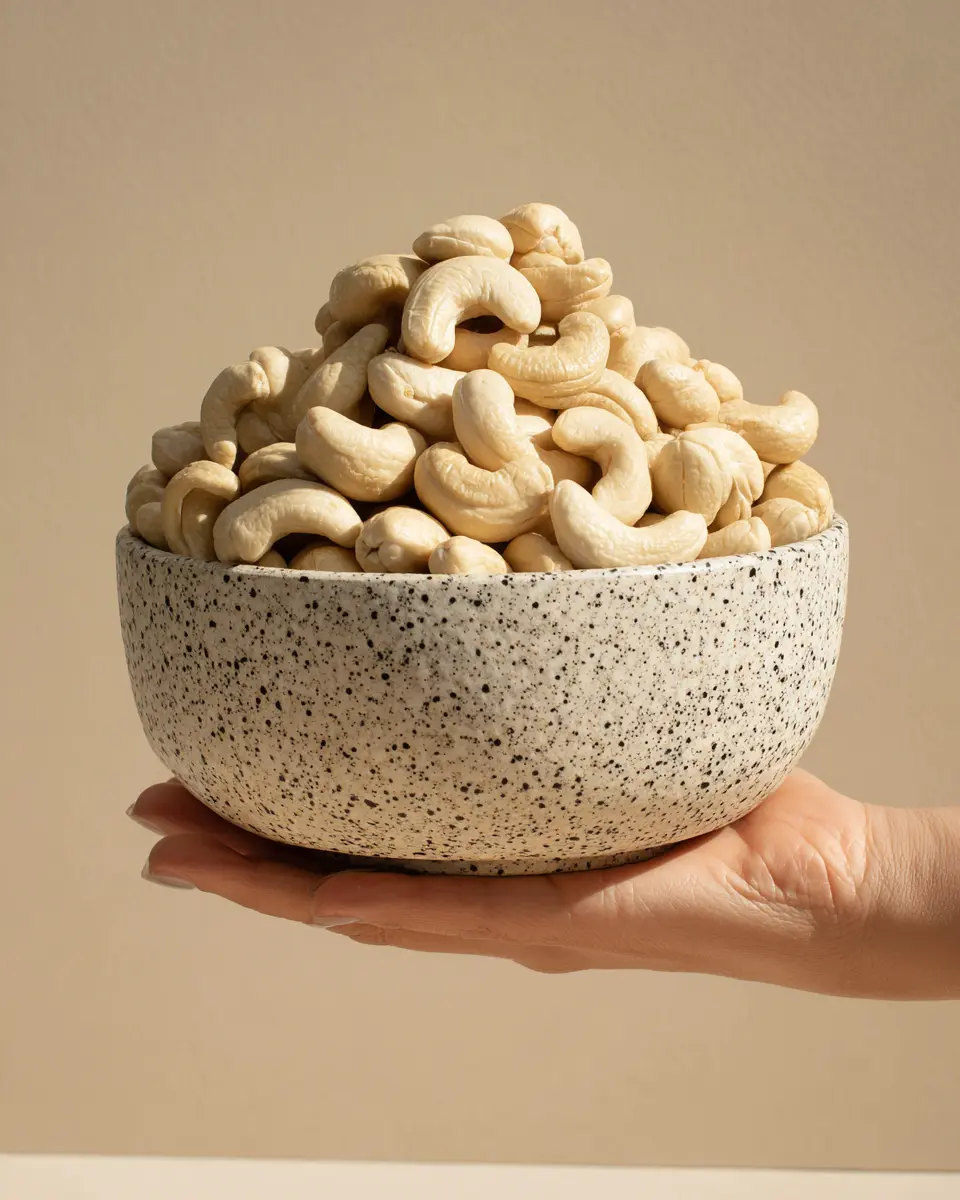 Cashews in a bowl