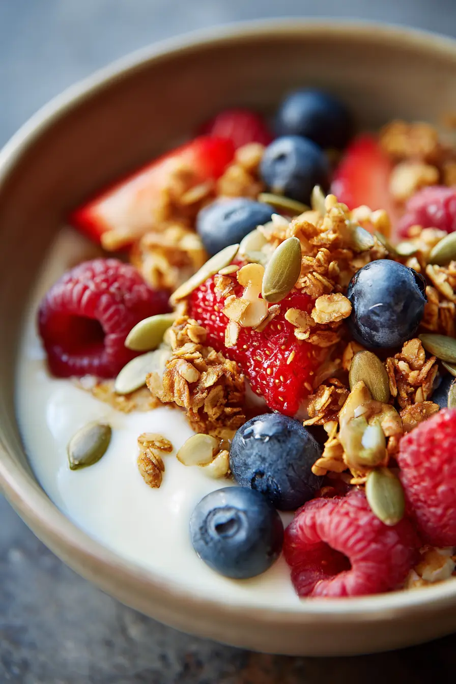Breakfast with sunflower seeds