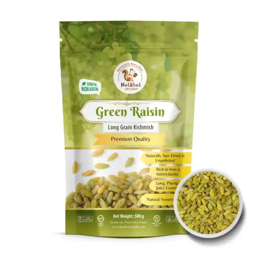 Green Raisins Seedless/Kishmish, 500g